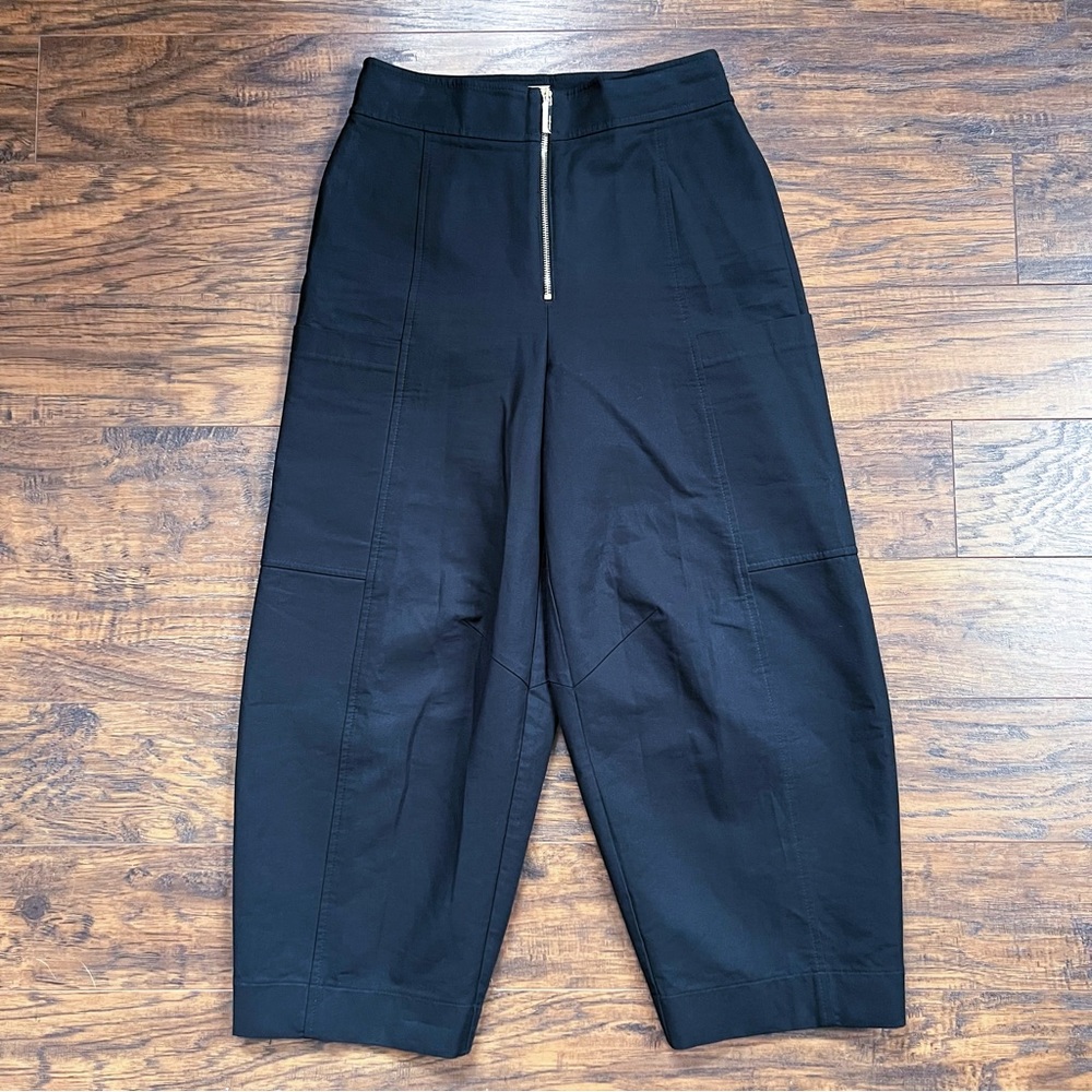 Kate Spade Midnight Black Barrel leg pant